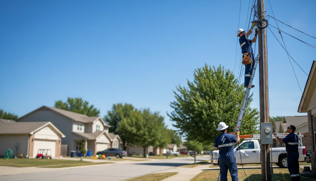 Residential electrician providing installation services in Hardy, NE